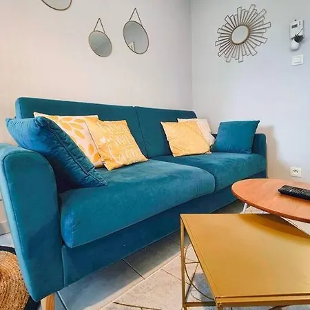 Le Thiers Bleu Proche Gare - Centre Avec Parking Et Netflix 아파트