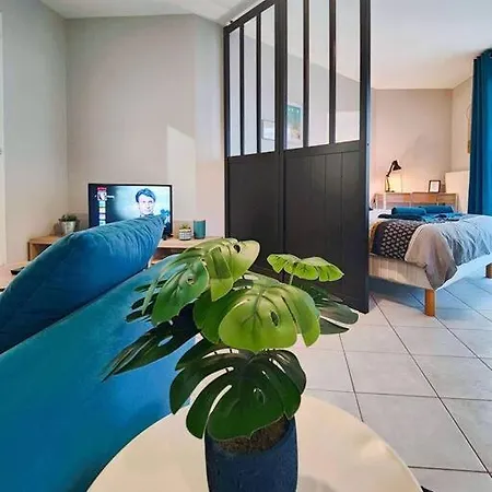 Le Thiers Bleu Proche Gare - Centre Avec Parking Et Netflix דירה *
